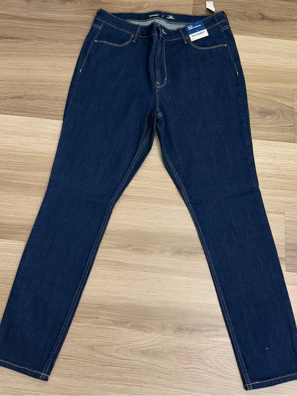 Old Navy High Rise WOW Super Skinny Jeans Size 16 Dark Wash